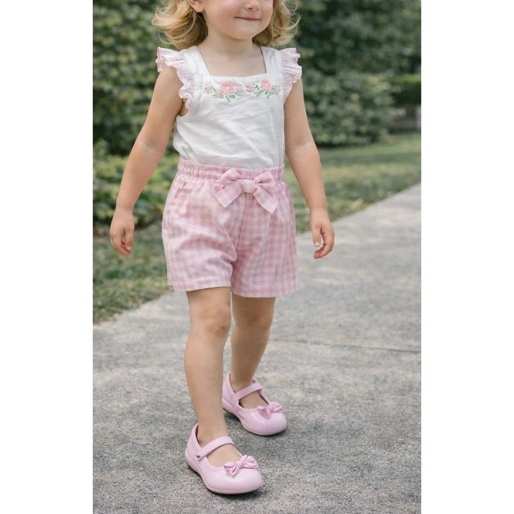 Crocs Pink Mary Jane's with Bows (Sz. C12)